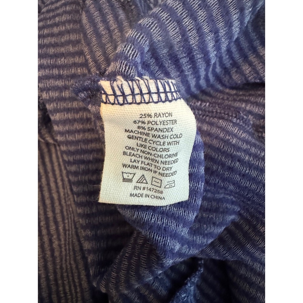 Simply Southern Babydoll Dress Womens XXL Blue Ruffle Tiered Ribbed Excellent - Picture 5 of 6